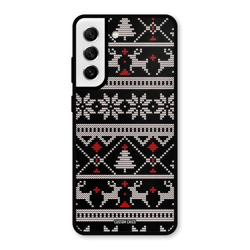 Christmas Pattern Samsung Galaxy S21 FE 5G Mobile Back Cover - Aesthetic PrintShield Case