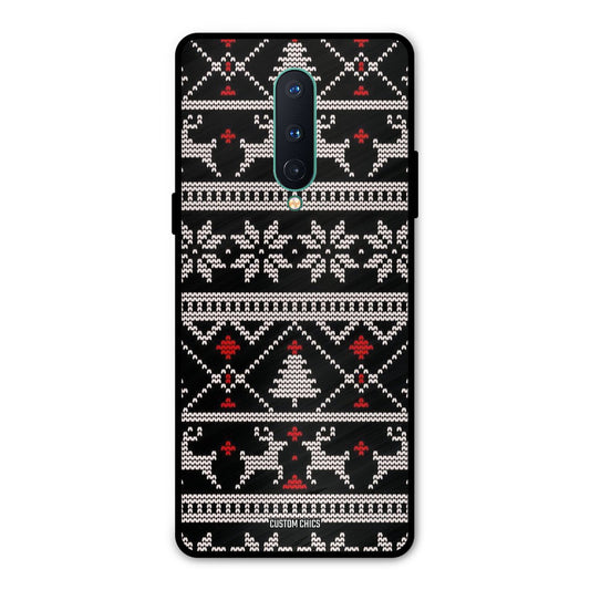 Christmas Pattern Oneplus 8 Mobile Back Cover - Aesthetic PrintShield Case