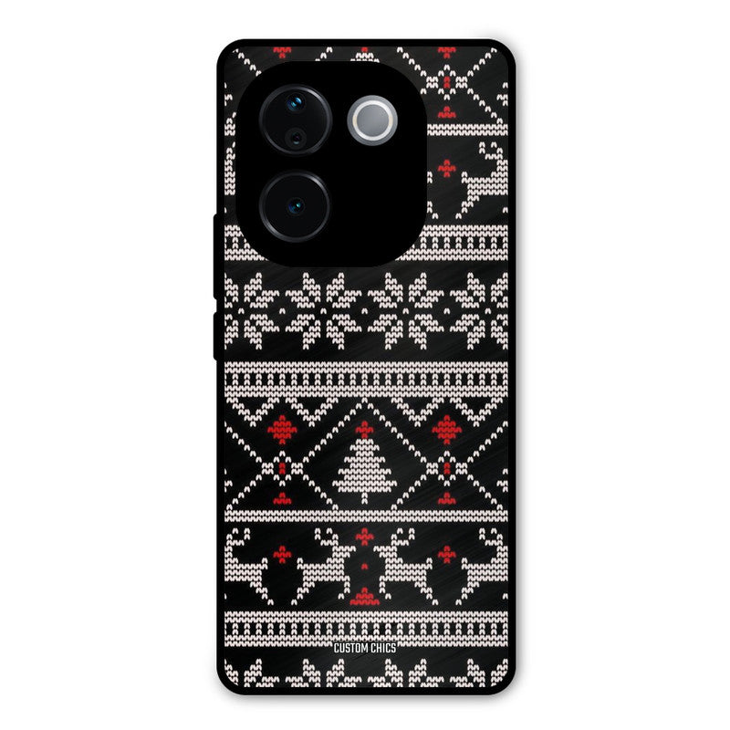 Christmas Pattern iQOO Z9s Pro Mobile Back Cover - Aesthetic PrintShield Case