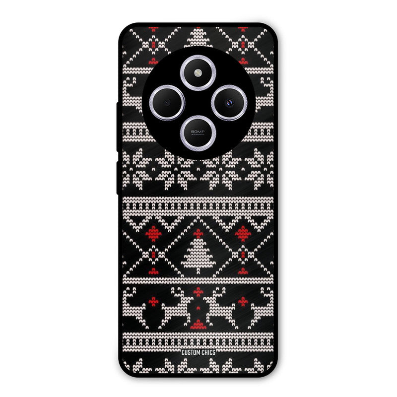 Christmas Pattern Poco C75 Mobile Back Cover - Aesthetic PrintShield Case