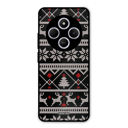 Christmas Pattern Poco C75 Mobile Back Cover - Aesthetic PrintShield Case