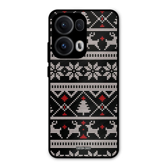 Christmas Pattern Oppo Reno 13 Pro 5G Mobile Back Cover - Aesthetic PrintShield Case