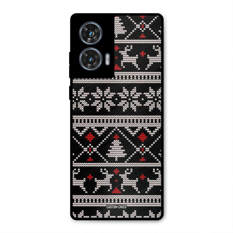 Christmas Pattern Moto G96 Mobile Back Cover - Aesthetic PrintShield Case