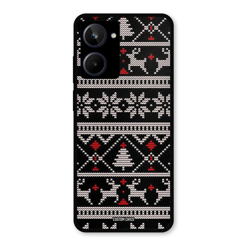 Christmas Pattern Realme 10 Mobile Back Cover - Aesthetic PrintShield Case