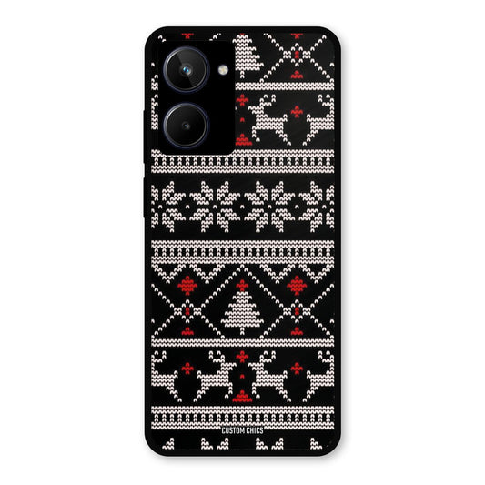 Christmas Pattern Realme 10 Mobile Back Cover - Aesthetic PrintShield Case