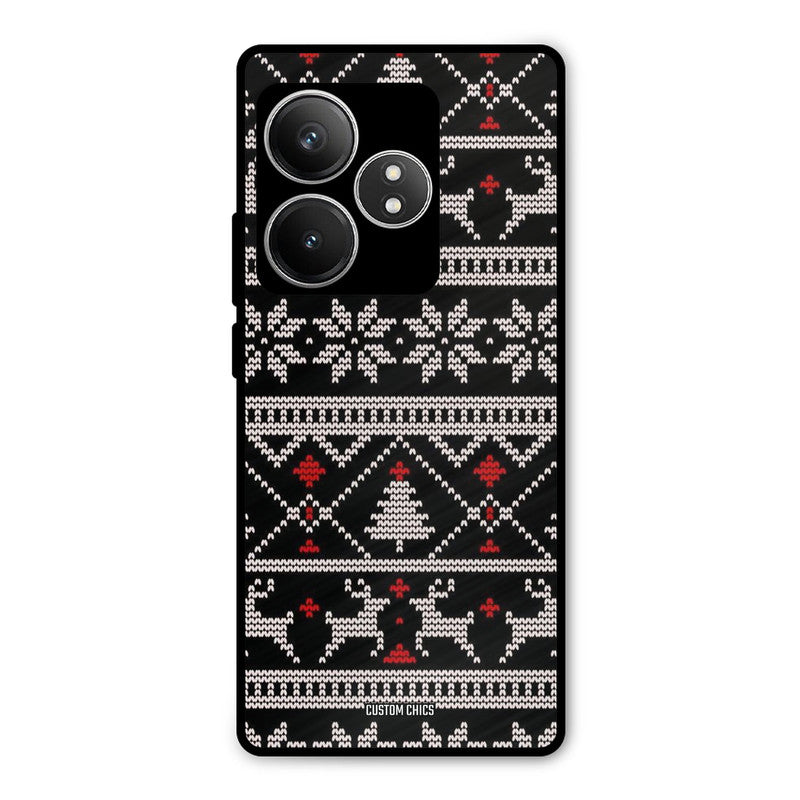 Christmas Pattern Realme GT 6T Mobile Back Cover - Aesthetic PrintShield Case