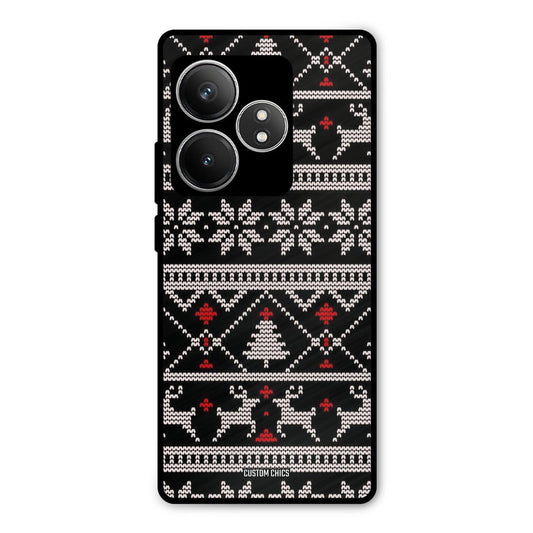 Christmas Pattern Realme GT 6T Mobile Back Cover - Aesthetic PrintShield Case