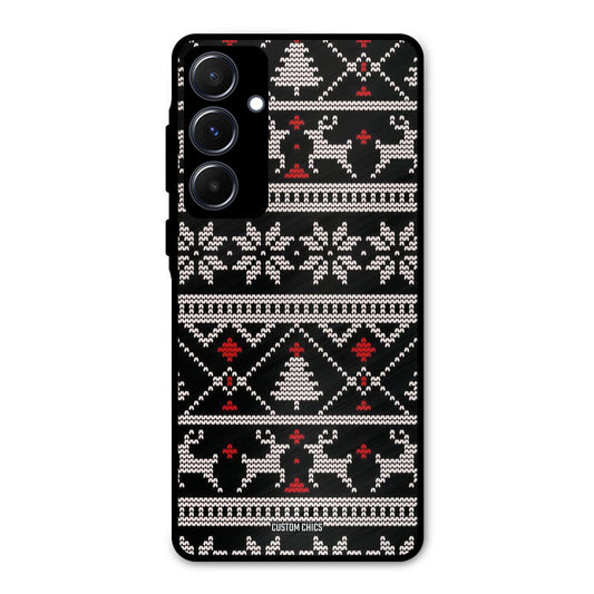 Christmas Pattern Samsung Galaxy A55 5G Mobile Back Cover - Aesthetic PrintShield Case
