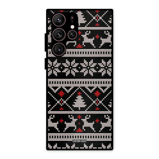 Christmas Pattern Samsung Galaxy S22 Ultra Mobile Back Cover - Aesthetic PrintShield Case