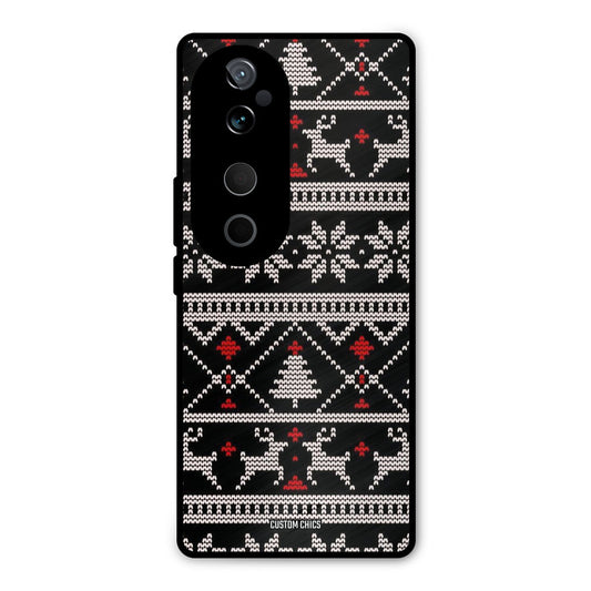 Christmas Pattern Vivo V40 Mobile Back Cover - Aesthetic PrintShield Case