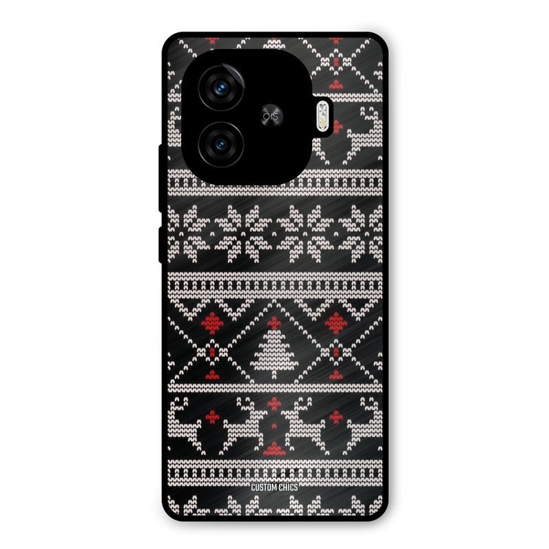 Christmas Pattern iQoo Z9 Turbo Mobile Back Cover - Aesthetic PrintShield Case
