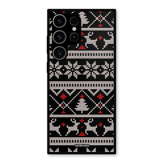 Christmas Pattern Samsung Galaxy S23 Ultra Mobile Back Cover - Aesthetic PrintShield Case