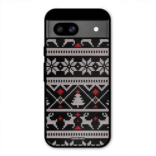 Christmas Pattern Google Pixel 8a Mobile Back Cover - Aesthetic PrintShield Case