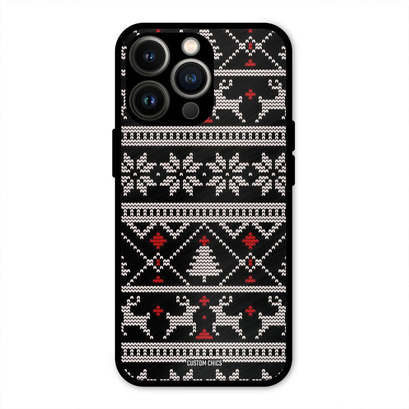 Christmas Pattern iPhone 13 Pro Mobile Back Cover - Aesthetic PrintShield Case