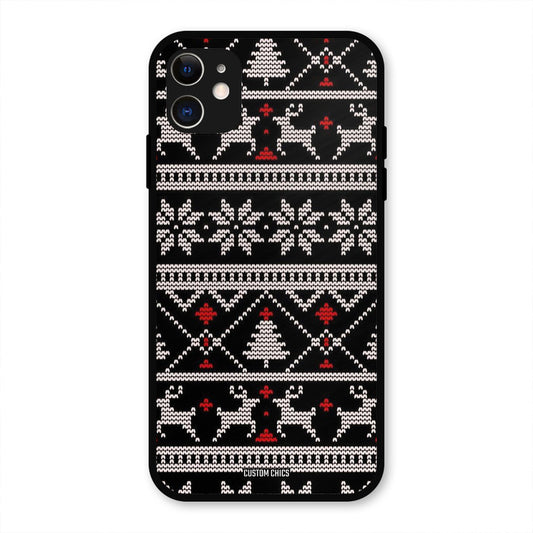 Christmas Pattern IPhone 11 Mobile Back Cover - Aesthetic PrintShield Case