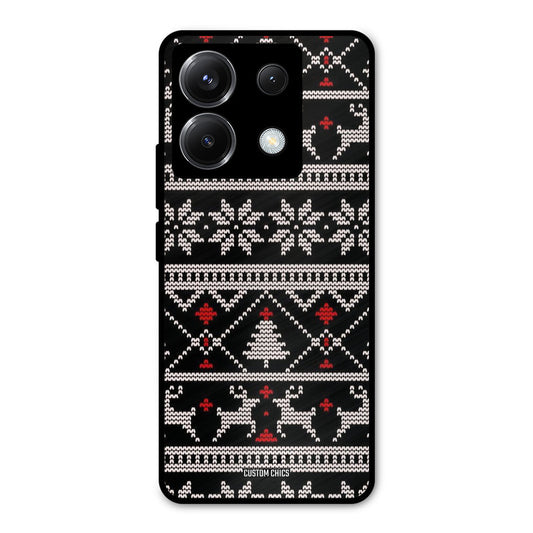 Christmas Pattern Poco X6 Mobile Back Cover - Aesthetic PrintShield Case