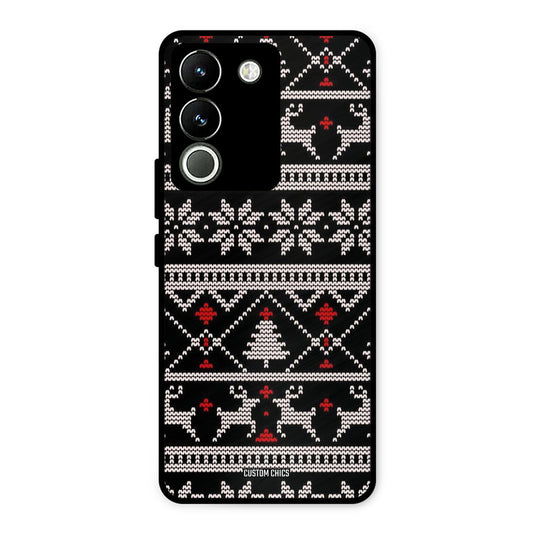 Christmas Pattern Vivo Y200 Mobile Back Cover - Aesthetic PrintShield Case
