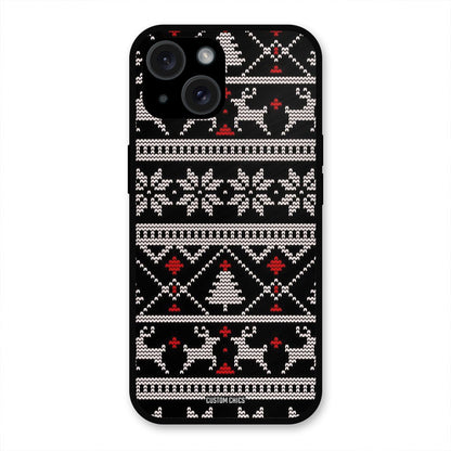 Christmas Pattern iPhone 15 Mobile Back Cover - Aesthetic PrintShield Case
