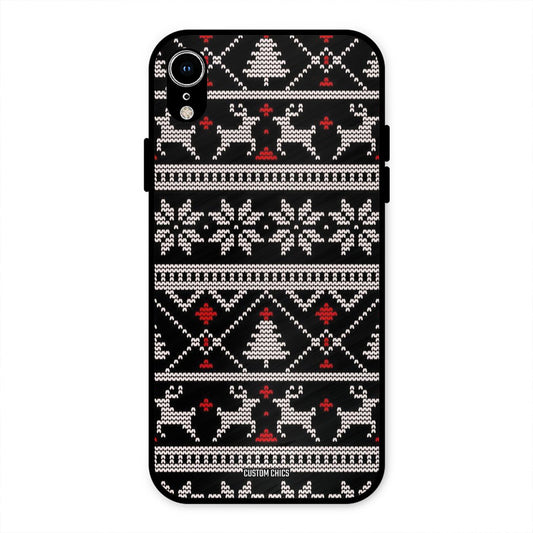 Christmas Pattern iPhone XR Mobile Back Cover - Aesthetic PrintShield Case