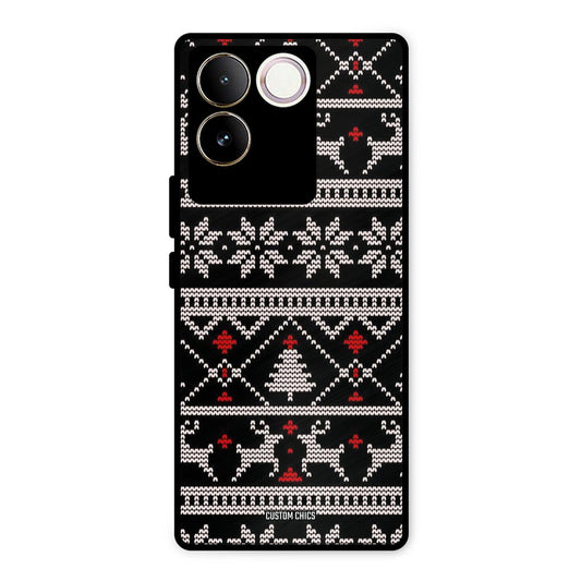 Christmas Pattern Vivo T2 Pro Mobile Back Cover - Aesthetic PrintShield Case