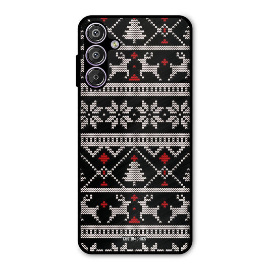 Christmas Pattern Samsung Galaxy M15 Mobile Back Cover - Aesthetic PrintShield Case