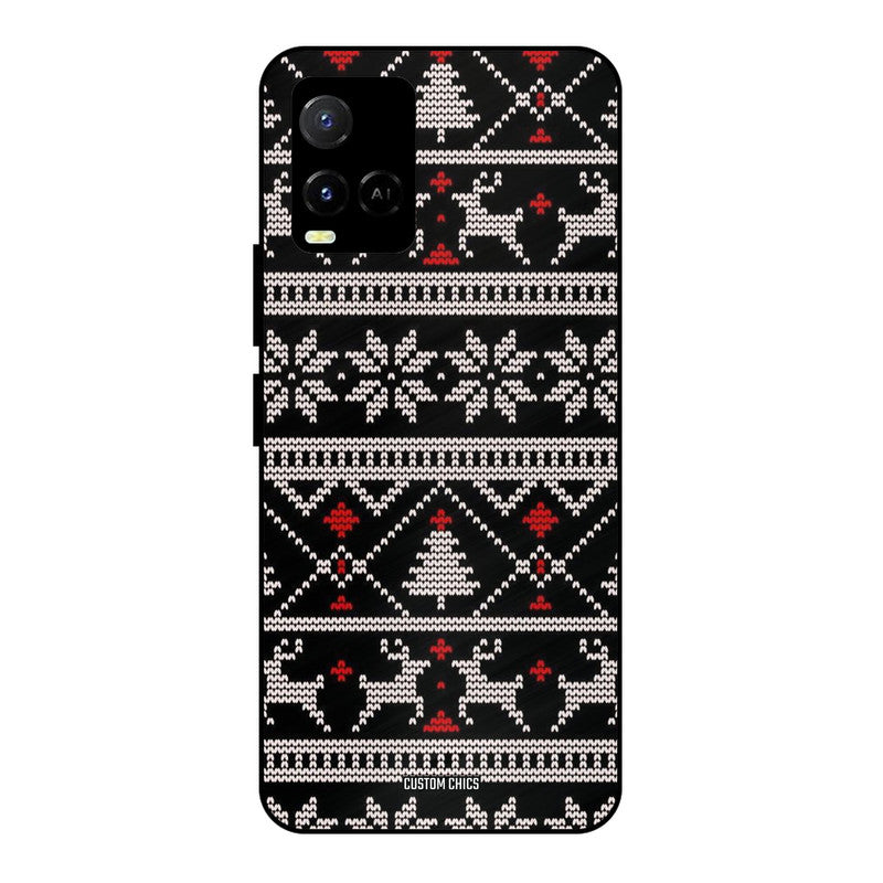 Christmas Pattern Vivo Y33s Mobile Back Cover - Aesthetic PrintShield Case