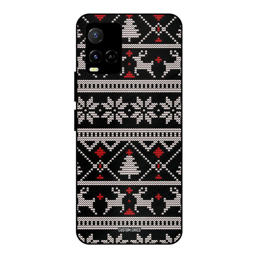 Christmas Pattern Vivo Y33s Mobile Back Cover - Aesthetic PrintShield Case
