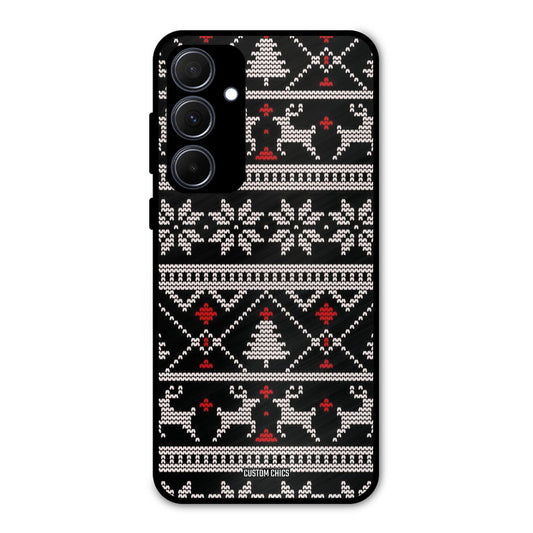 Christmas Pattern Samsung Galaxy A35 5G Mobile Back Cover - Aesthetic PrintShield Case