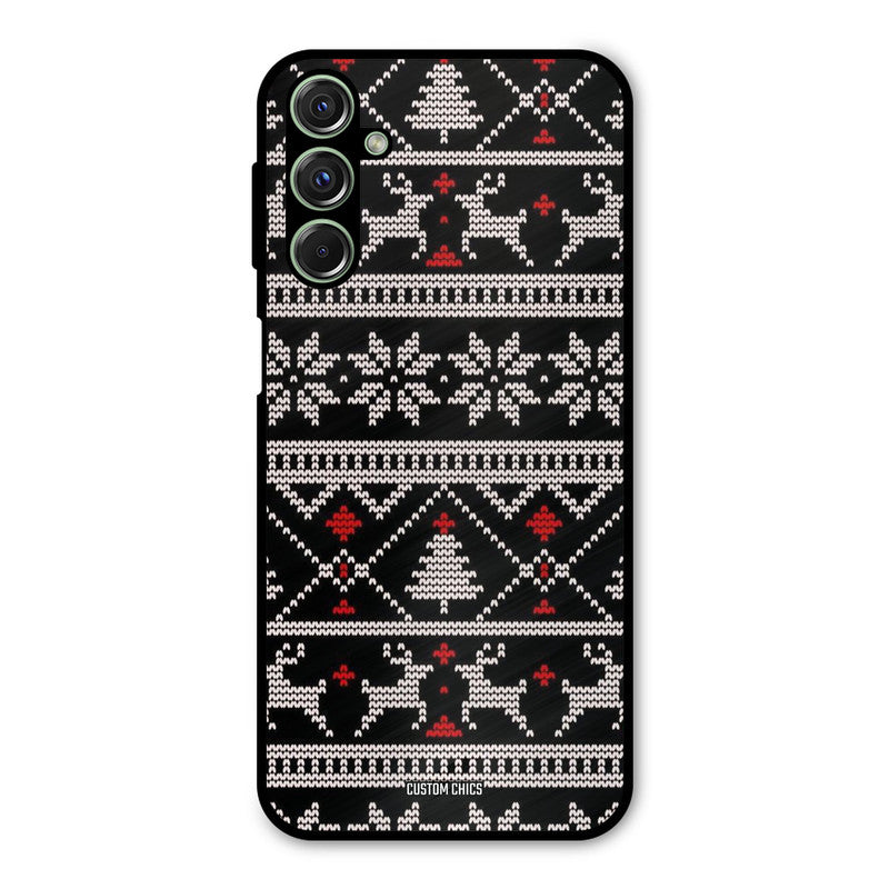 Christmas Pattern Samsung Galaxy M34 Mobile Back Cover - Aesthetic PrintShield Case