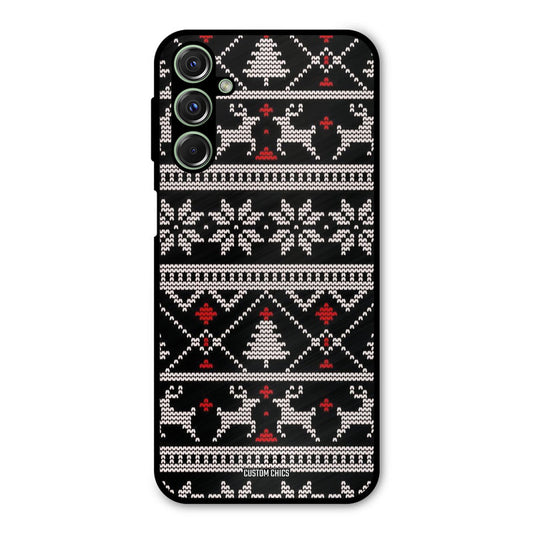 Christmas Pattern Samsung Galaxy M34 Mobile Back Cover - Aesthetic PrintShield Case