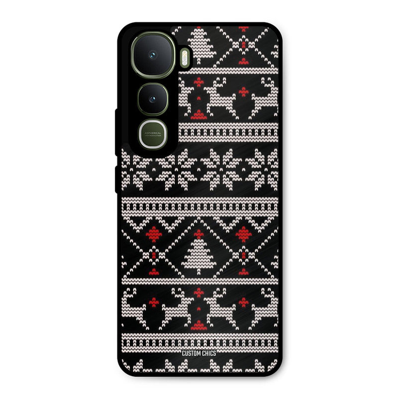 Christmas Pattern Vivo Y400 Mobile Back Cover - Aesthetic PrintShield Case