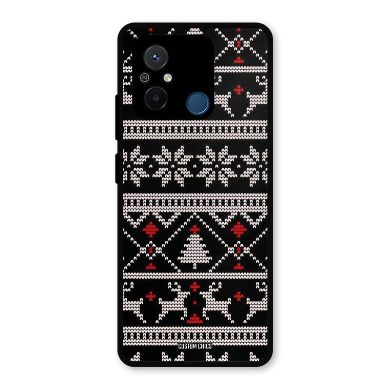 Christmas Pattern Redmi 12c Mobile Back Cover - Aesthetic PrintShield Case