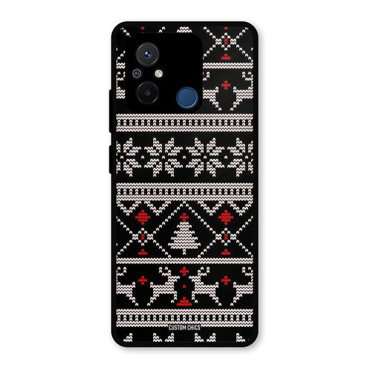 Christmas Pattern Redmi 12c Mobile Back Cover - Aesthetic PrintShield Case