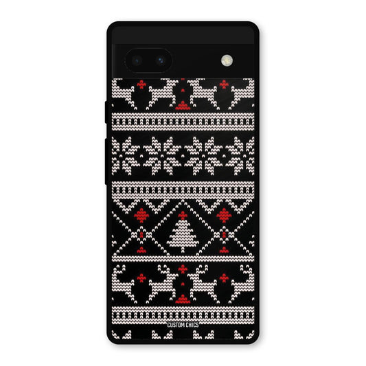 Christmas Pattern Google Pixel 6a Mobile Back Cover - Aesthetic PrintShield Case