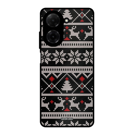 Christmas Pattern Poco C71 Mobile Back Cover - Aesthetic PrintShield Case