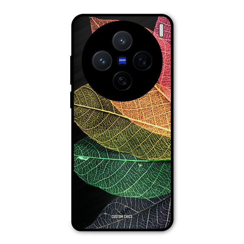 Colorful Leaves Vivo X200 Mobile Back Cover - Aesthetic PrintShield Case