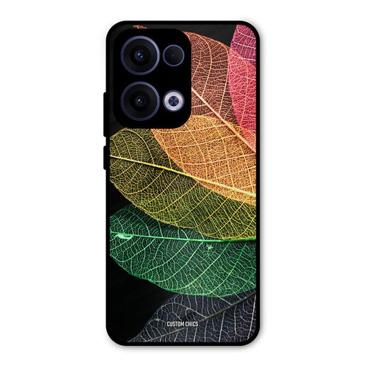Colorful Leaves Oppo Reno 13 5G Mobile Back Cover - Aesthetic PrintShield Case