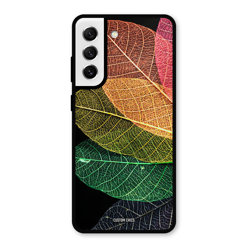 Colorful Leaves Samsung Galaxy S21 FE 5G Mobile Back Cover - Aesthetic PrintShield Case