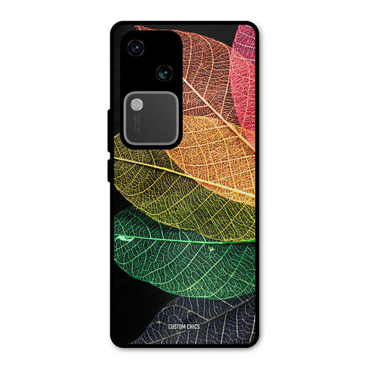 Colorful Leaves Vivo V30 Mobile Back Cover - Aesthetic PrintShield Case