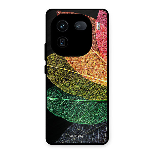 Colorful Leaves iQOO 12 Mobile Back Cover - Aesthetic PrintShield Case