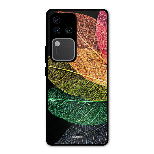 Colorful Leaves Vivo V30 Pro Mobile Back Cover - Aesthetic PrintShield Case