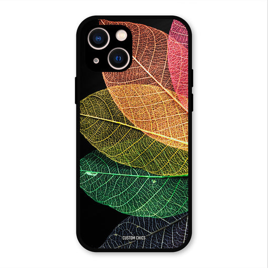 Colorful Leaves iPhone 13 Mobile Back Cover - Aesthetic PrintShield Case