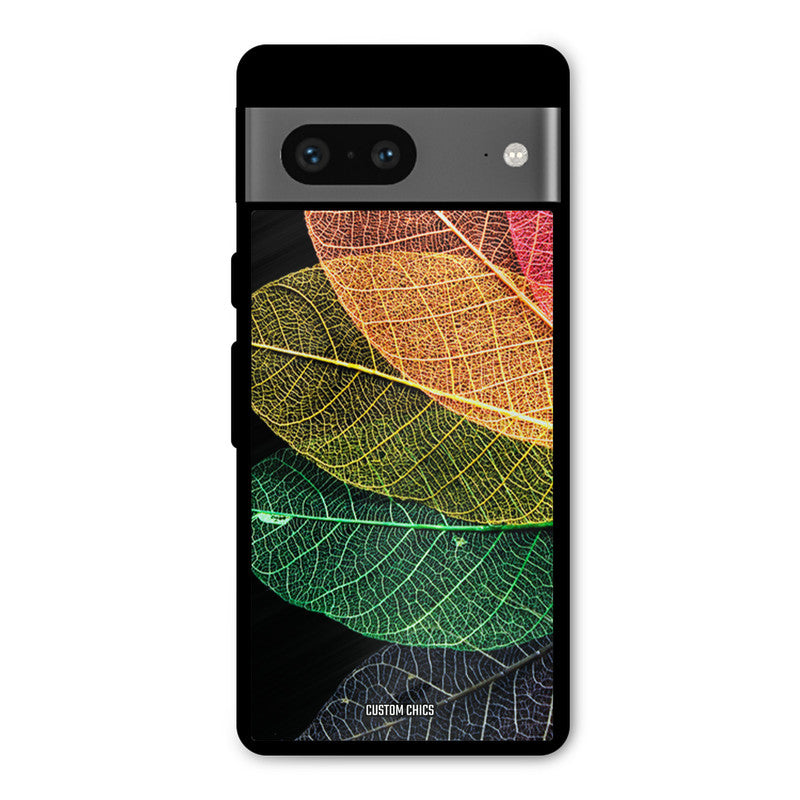 Colorful Leaves Google Pixel 7 Mobile Back Cover - Aesthetic PrintShield Case