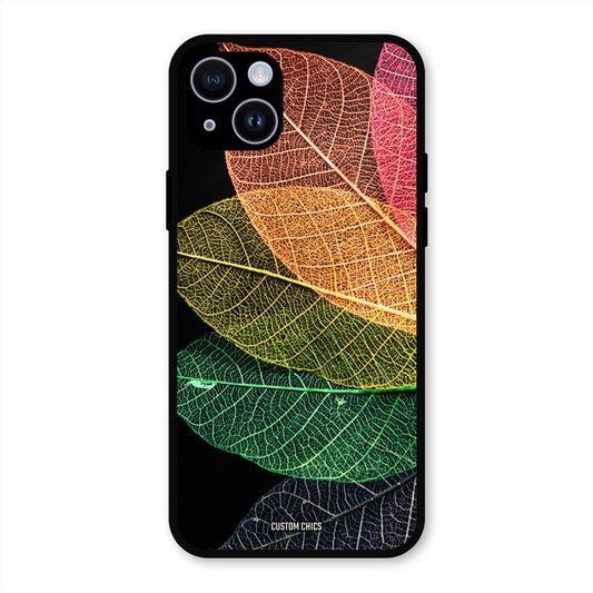 Colorful Leaves iPhone 14 Mobile Back Cover - Aesthetic PrintShield Case