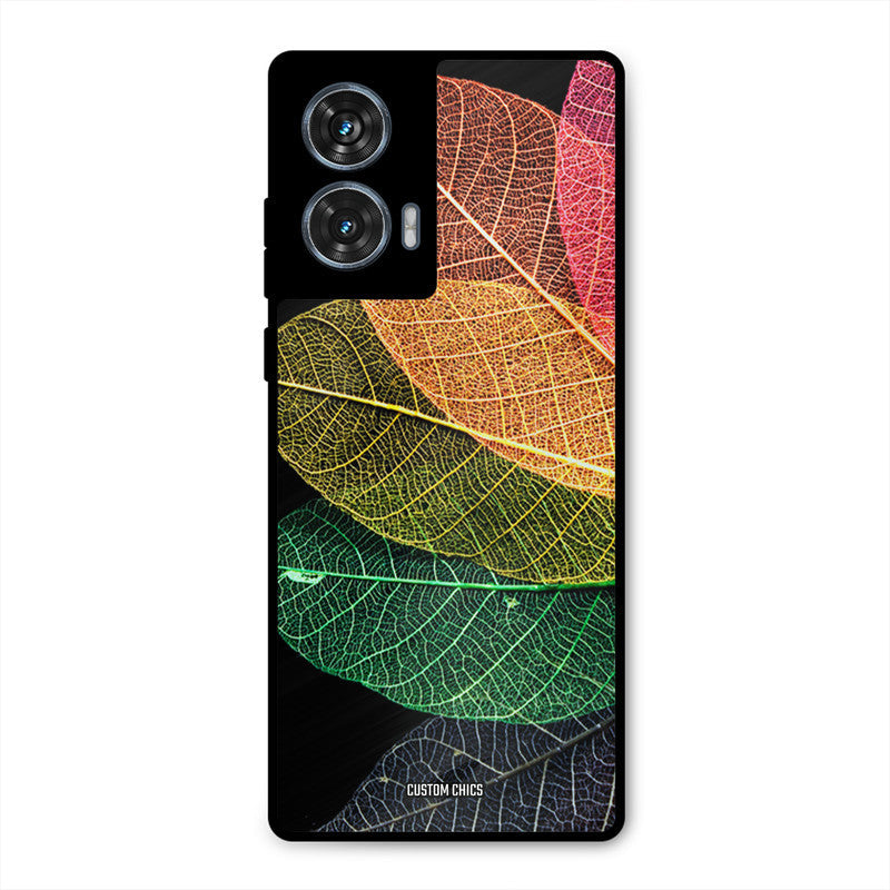 Colorful Leaves Moto G96 Mobile Back Cover - Aesthetic PrintShield Case