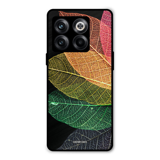 Colorful Leaves Oneplus 10T Mobile Back Cover - Aesthetic PrintShield Case