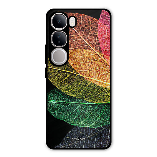 Colorful Leaves Vivo Y300 Mobile Back Cover - Aesthetic PrintShield Case