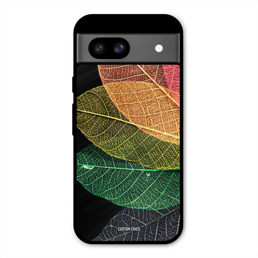 Colorful Leaves Google Pixel 8a Mobile Back Cover - Aesthetic PrintShield Case