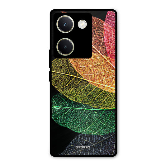 Colorful Leaves Vivo Y200 Pro Mobile Back Cover - Aesthetic PrintShield Case