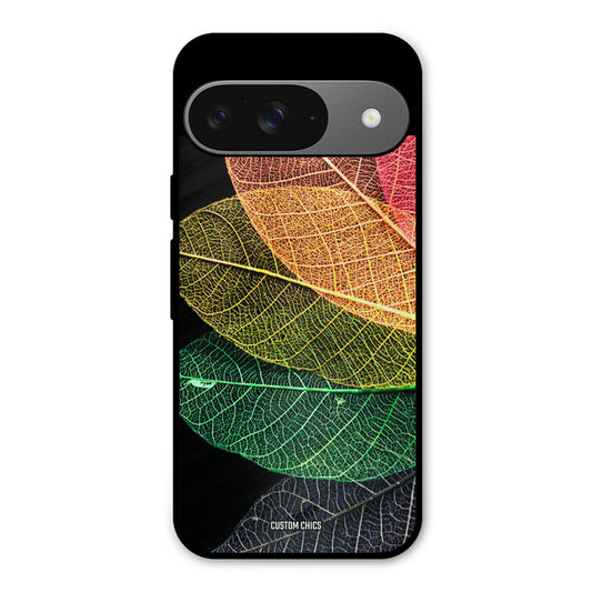 Colorful Leaves Google Pixel 9 Mobile Back Cover - Aesthetic PrintShield Case
